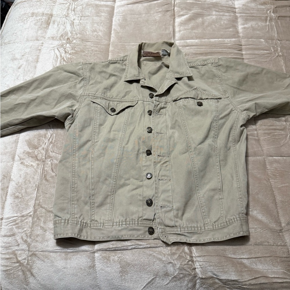Beige Button-Up Jacket
